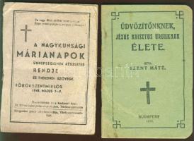 Jézus Krisztus élete, írta: Szent Máté (1930) Nagykunsági Márianapok rendje (1948)