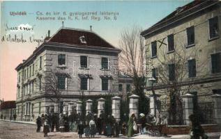 Újvidék, Novi Sad; Cs. és kir. 6. gyalogezred laktanyája / K. u. K. military barracks (EK)