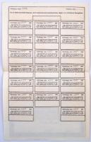 Szeged 1922. "Első Szegedi Cipő-, Csizma- és Papucsipari Szövetkezet" 100 részvénye, össze...