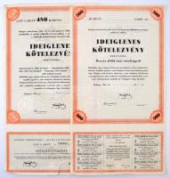 10db-os vegyes részvény tétel, benne Budapest 1913. "A Temes- és Somogy-vármegyei Egyesült Hely...