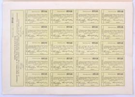 Budapest 1926. "Budapesti Idegen és Éttermi Üzem Részvénytársaság" 50P-ről, szárazpecsétte...