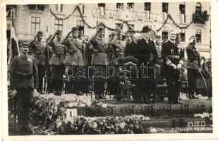 1940 Marosvásárhely, Targu Mures; Horthy, Purgly, bevonulás / Horthy, entry of the Hungarian troops