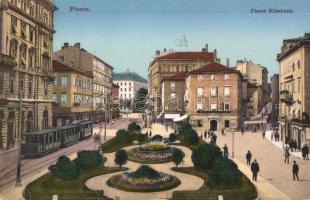 Fiume, Piazza Elisabetta, tram
