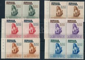 Gyarmati kiállítás, Nápoly sor postai értékei párokban, Colonial Exhibition, Naples set postal values in pairs