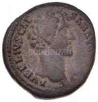 Római Birodalom / Róma / Marcus Aurelius caesarként 145. AE As (11,4g) T:2,2- Roman Empire / Rome / Marcus Aurelius as Caesar 145. AE As "AVRELIVS CAE-SAR AVG PII F COS II / HILA-RI-TAS - S-C" (11,4g) C:XF,VF RIC III 1260.