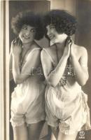 Gently erotic postcard