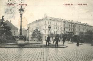 Pozsony, Pressburg, Bratislava; Színház tér / theatre square (EK)