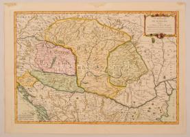 1760 Magyarország térképe. Színezett rézmetszet. Készítette R. J. Janvier.  Megjelent: Atlas Moderne... Paris, 1760. Nagyon szép állapotban. 45 x 32 cm.