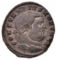 Római Birodalom / Ticinum / I. Constantius 304-305. AE Follis (8,47g) T:2 Roman Empire / Ticinum / Constantius I 304-305. AE Follis CONSTANTIVS NOB CAES / SACRA MONET AVGG ET CAESS NOSTR - * - PT (8,47g) C:XF RIC VI 48a