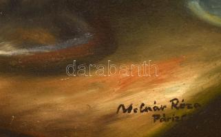 Molnár jelzéssel: Virágcsendélet. Olaj, vászon, keretben, 75×55 cm