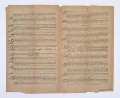 1871 Buda, A magyar királyi belügyministerium rendőri körözvénye valamennyi törvényhatósághoz, 34×21...