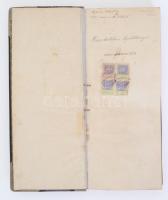 1923-25 Első Bácsalmási Mészégetőtelep kereskedelmi segédkönyv naplója, 240 p.,ebből kitöltött 37 p....