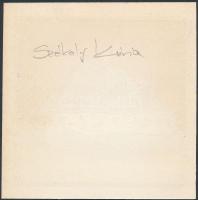 Kós Károly (1883-1977): Székely kúria, színezett linómetszet, papír, jelzés nélkül, hátulján felirat...