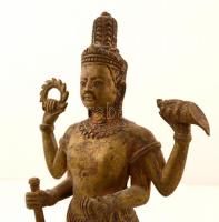 Jelzés nélkül: Shiva. Réz, talpazattal m:29 cm