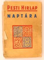 1938 Pesti Hírlap naptára, sérült papírkötésben