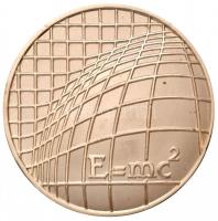 Csóka Zsuzsa (1962-) 1995. "Albert Einstein" jelzett Ag emlékérem (46,28g/0.640/42,5mm) T:...