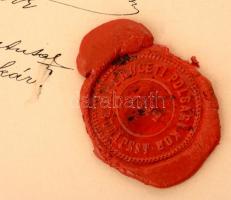 1894 A budapesti I. kerületi polgári kör közgyűlésének tiszteletbeli taggá nyilvánító oklevele Gerló...