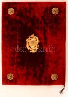 1894 A budapesti I. kerületi polgári kör közgyűlésének tiszteletbeli taggá nyilvánító oklevele Gerló...