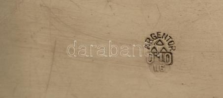 Argentor szervírozó készlet, két kis csésze, cukortartó, tálca, 4 db