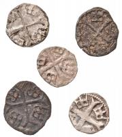 1387-1427. 5db-os vegyes Parvus Ag "Zsigmond" tétel T:2,2-,3