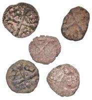 1387-1427. 5db-os vegyes Parvus Ag "Zsigmond" tétel T:2,2-,3