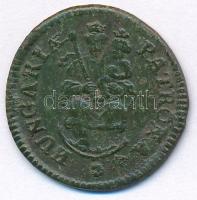 1705K-B Rézpoltúra "II. Rákóczi Ferenc" (3,07g) T:2,2-
Hungary 1705. Poltura "Franci...