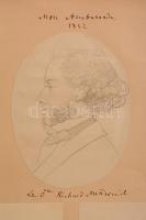 1852 Metternich, Schlossnigg, Ferdinand Trautmannsdorf korabeli, ismeretlen által rajzolt portréja. ...