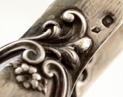 cca 1900 Díszes ezüst cukorfogó. Javított. 17 cm  44,9 g