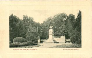 Mezőhegyes, Kozma Ferenc szobra, kiadja Anspitz Lajos, W. L. Bp. 5222. (EK)