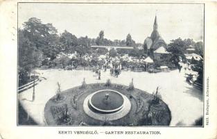 Budapest II. Császárfürdő, Kerti vendéglő (EM)