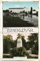 Érsekújvár, Nové Zamky; Czuczor Gergely szobor, kiadja Schulcz Arnold / statue (EK)