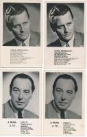 Bilicsi Tivadar és Perényi László, összesen 4 db fotólap a színészekről