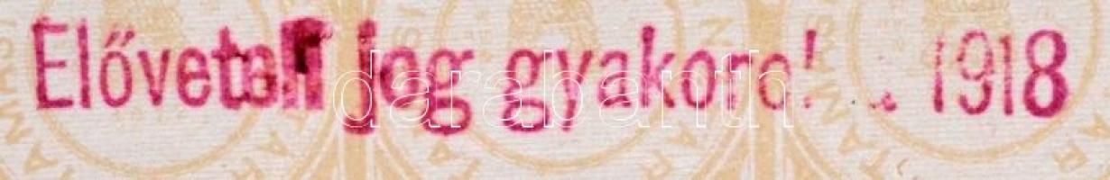 Tamási 1897. "A Tamási Takarékpénztár" részvénye 100K-ról szárazpecséttel, felülbélyegzéss...