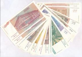Jugoszlávia 1993. 5000-500.000.000.000D, teljes forgalmi bankjegy sor (2x) T:I
Yugoslavia 1993. 500...