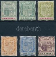 1899-1921 6 Coat of Arms stamps, 1899-1921 6 klf Címer bélyeg
