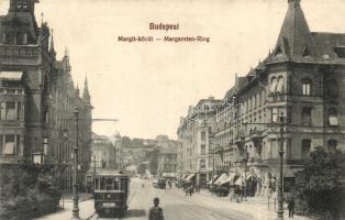 Budapest II. Margit körút, villamosok