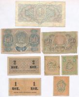 Szocialista Szövetségi Szovjet Köztársaság 8db-os vegyes bankjegy tétel, közte 1919. 1-2-3R T:III
R...