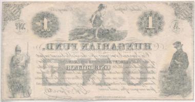 1852. 1$ "Kossuth bankó", "A3" nyomólemez, sorszámozás nélkül T:I
Hungary 1852....