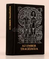 Az ember tragédiája. Részletek Madách Imre drámájából. Bp., 1975, Képzőművészeti Alap Kiadóvállalata. Minikönyv, 136. számú sorszámozott példány, készült 1000 példányban. Műbőr kötésben, jó állapotban.