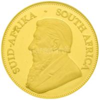 Dél-Afrika 2001. 1/10K Au Paul Kruger műanyag védőtokban, tanúsítvánnyal díszdobozban (3,393g/0.917) T:1 South Africa 2001. 1/10 Kuregerrand Paul Kruger in protective plastic case, with certificate, in cardboard box (3,393g/0.917) C:UNC