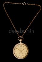 Ezüst(Ag) Omega másodpercmutatós(hiányzik) zsebóra, nem jár, jelzett, br: 79,1 g