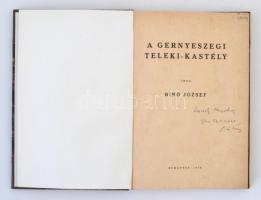 Bíró József: A gernyeszegi Teleki-kastély. Bp., 1938. Újrakötött műbőr kötés, kissé kopott állapotba...