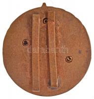 1960. "Lövészbajnok" aranyozott és zománcozott fém jelvény (36mm) T:2