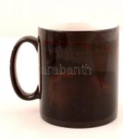 5 db különféle márkás porcelán bögre (köztük egy hőre változó is), matricásak, jelzettek, apró kopás...