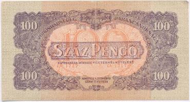 1944. 100P "A Vörös Hadsereg Parancsnoksága" propagandanyomat, hátlapján szöveggel T:II-,III Adamo SP47R