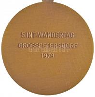 Ausztria 1979. "Radetzky marsall / 5. Nemzetközi Túranap" festett Br emlékérem zsinóron (6...