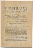 1921 Az Erdészeti Lapok, az Országos Erdészeti Egyesület Közlönye LX. évfolyamának 13-14., 19-20. füzete