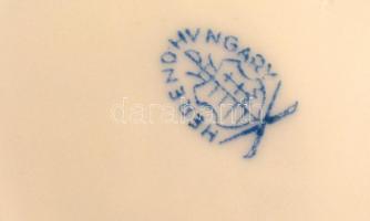 Herendi pávás váza, kézzel festett, jelzett, hibátlan, m:32 cm