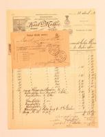 1890 Karl Moller gyógyszerészeri műszerek gyára fejléces számla / Pharmaceutical machines factory invoice