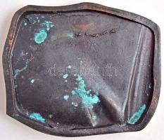 1975. "1900-1975 MMG Automatika Művek" vállalati Br plakett a 75. évfordulóra, díszdobozba...